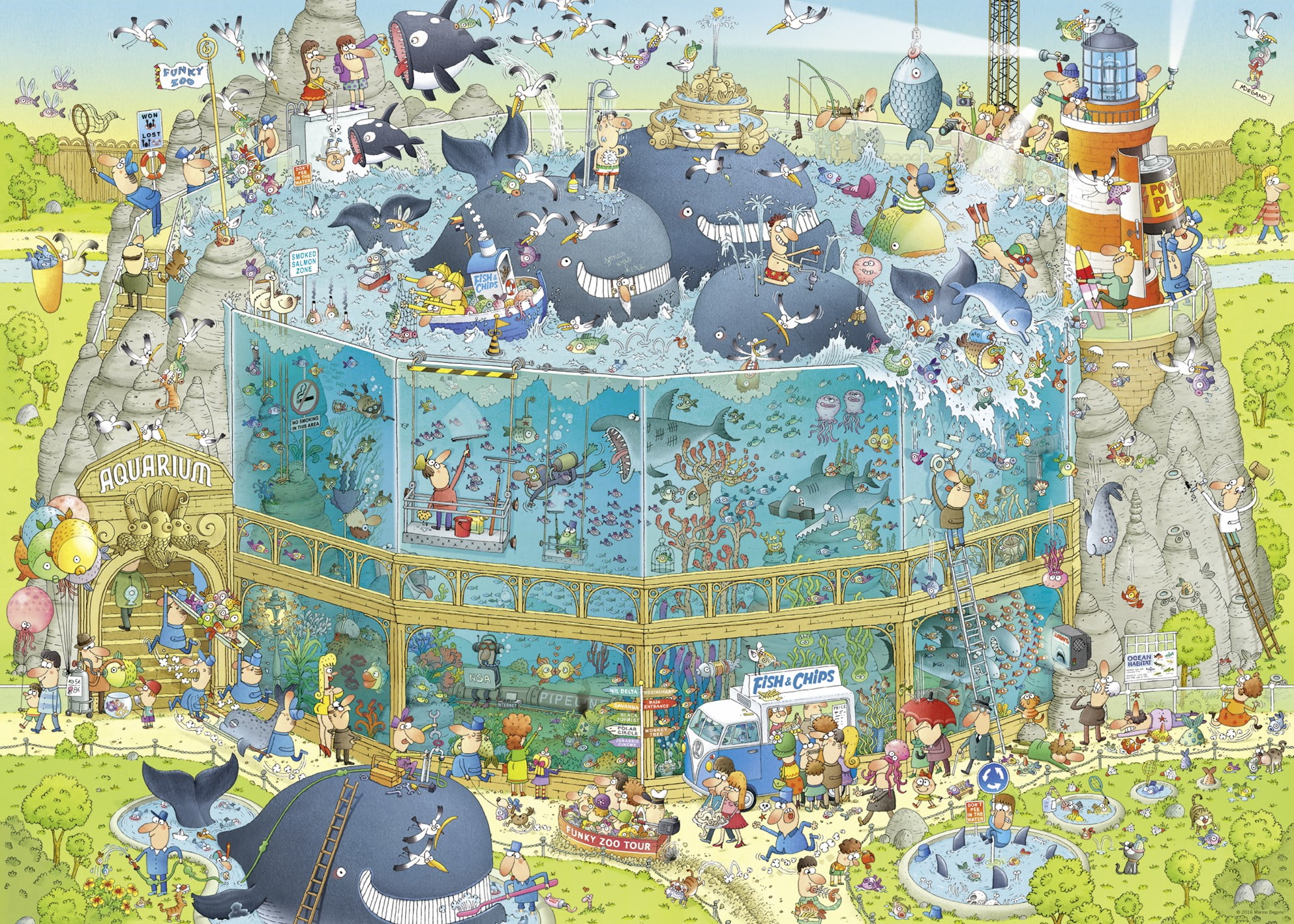 Puzzel Ocean Habitat - Afbeelding 2